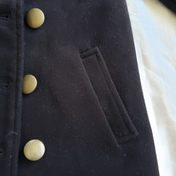 Euc old navy girls pea coat size 5 black - Picture 6 of 7